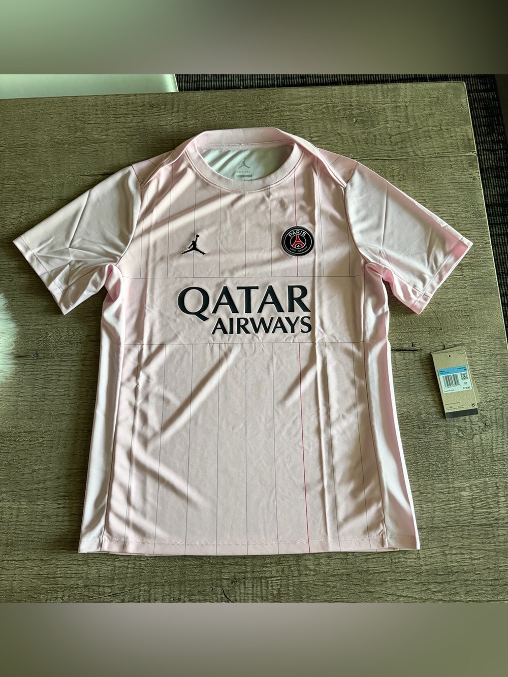 Men’s PSG x Jordan Pink Soccer Jersey
